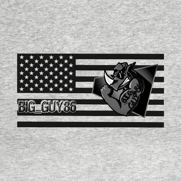 Black and white flag with logo by Big_guy86